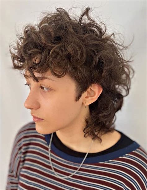 curly mullet hairstyle|curly mullet haircut for women.